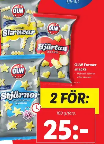 Lidl OLW Former Snacks erbjuda
