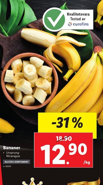 Lidl Bananer erbjuda