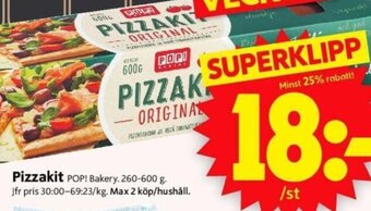 ICA Supermarket Pizzakit erbjuda