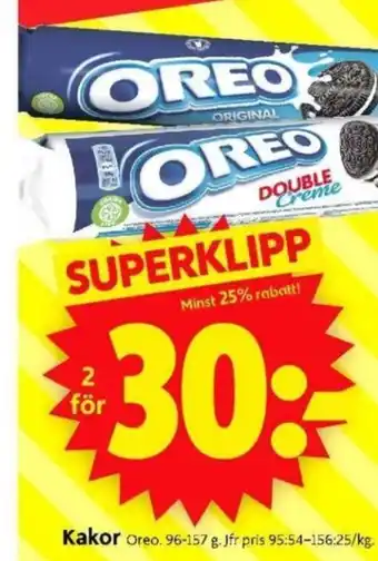ICA Supermarket Oreo Kakor erbjuda