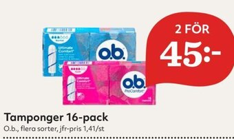 Hemköp Tamponger 16-Pack erbjuda