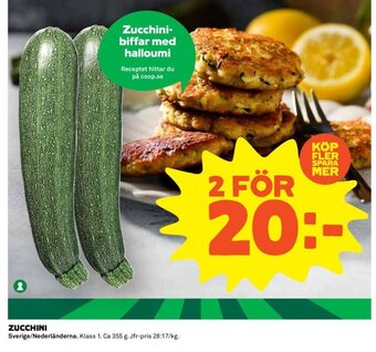 Coop Zucchini erbjuda
