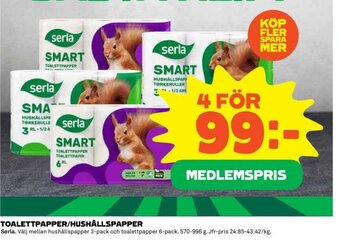 Coop Toalettpapper/Hushållspapper erbjuda