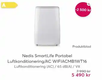 Nedis Smartlife Portabel Luftkonditionering/AC WIFIACMB1WT16