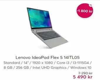 Webhallen Lenovo IdeaPad Flex 5 14ITL05 erbjuda