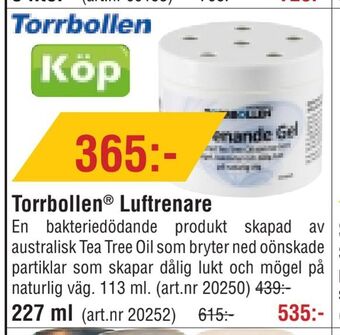 Erlandsons Brygga Torrbollen ® luftrenare erbjuda