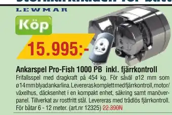Ankarspel pro-fish 1000 pb inkl. fjärrkontroll