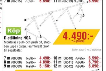 Erlandsons Brygga D-ställning noa erbjuda
