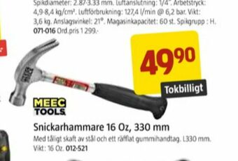 Jula Meec Tools Hammare erbjuda