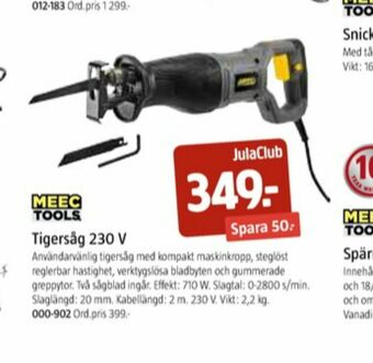 Jula Meec Tools Tigersåg erbjuda