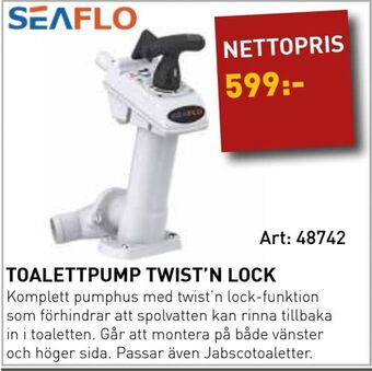 Toalettpump twist'n lock