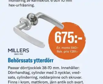 Millers dörrhandtag