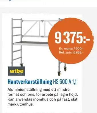 Woody Bygghandel Wibe ladders ställning erbjuda