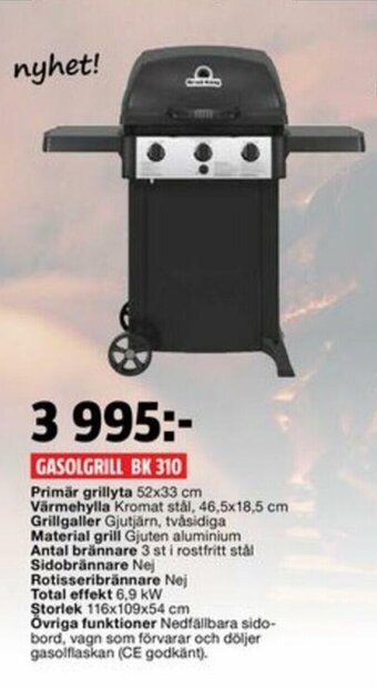 Bauhaus Gasolgrill BK 310 erbjuda