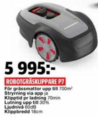 Bauhaus Robotgräsklippare P7 erbjuda