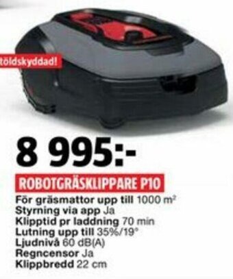 Bauhaus Robotgräsklippare P10 erbjuda