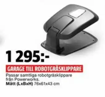 Bauhaus Garage Till Robotgräsklippare erbjuda