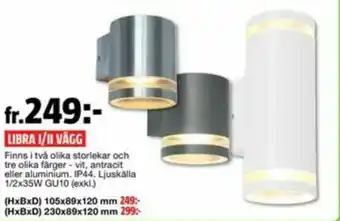 Bauhaus Ecolite Libra I/II Vägg erbjuda