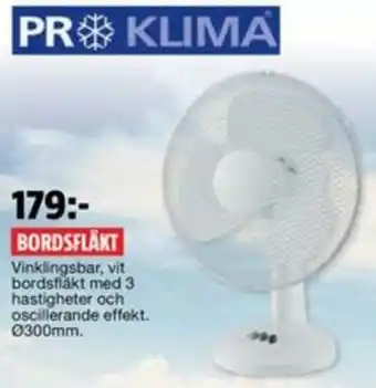 Pr Klima Bordsfläkt