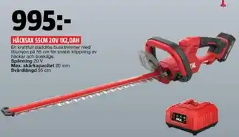 Skil Häcksax 55cm 20V 1x2, 0AH