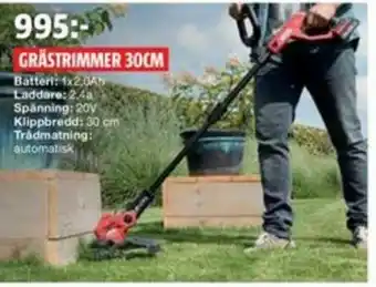 Bauhaus Grästrimmer 30cm erbjuda