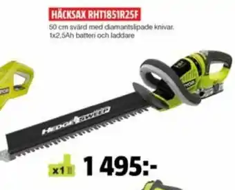 Bauhaus Ryobi Häcksax RHT1851R25F erbjuda