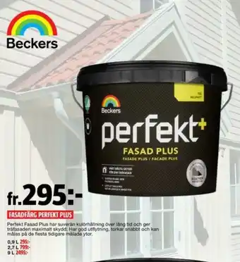 Bauhaus Beckers Fasadfärg Perfekt Plus erbjuda