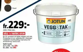 Bauhaus Jotun Vägg & Takfärg erbjuda