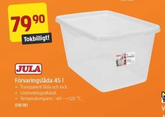 Jula Förvaringslåda 45 l erbjuda