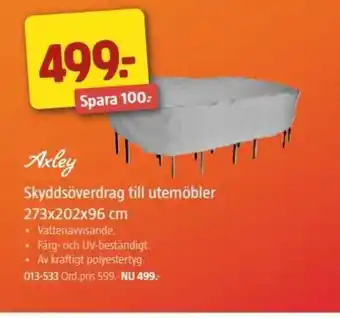 Jula Skyddsöverdrag till Utemöbler 273x202x96 cm erbjuda