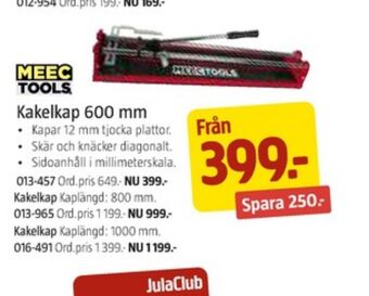 Jula Meec tools kakelskärare erbjuda