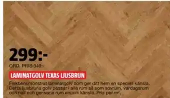 Bauhaus Laminatgolv Texas Ljusbrun erbjuda