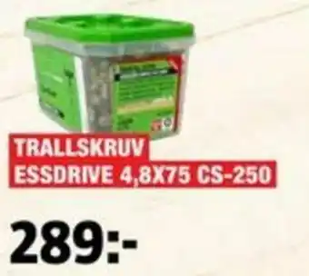 Bauhaus Trallskruv Essdrive 4,8x75 CS-250 erbjuda