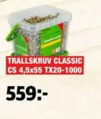 Bauhaus Trallskruv classic CS 4,5x55 TX 20-1000 erbjuda