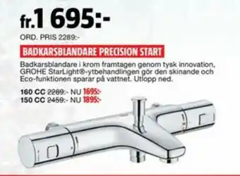 Bauhaus Badkarsblandare Precision Start erbjuda