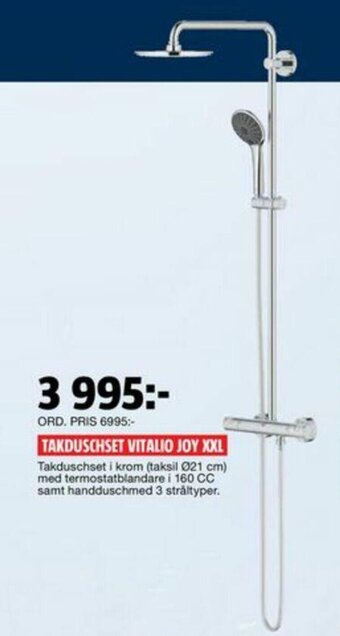 Bauhaus Takduschset Vitalio Joy XXL erbjuda