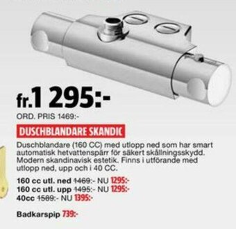 Bauhaus Duschblandare Skandic erbjuda