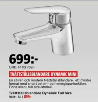 Bauhaus Tvättställsblandare Dynamic Mini erbjuda