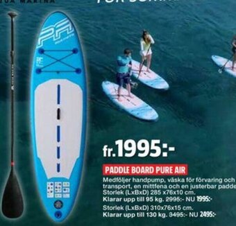 Bauhaus Paddle Board Pure Air erbjuda