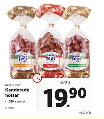 Lidl Kanderade nötter erbjuda