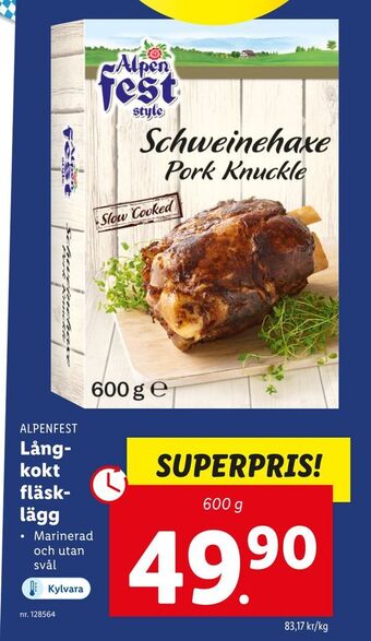 Lidl Långkokt fläsklägg erbjuda