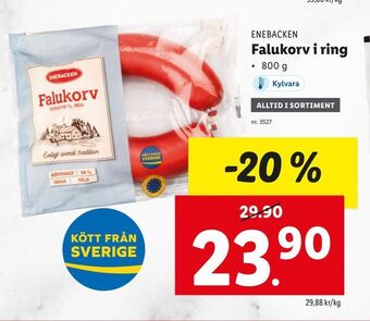 Lidl Falukorv i ring erbjuda