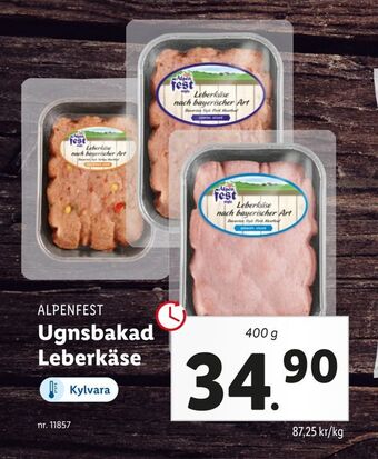 Lidl Ugnsbakad leberkäse erbjuda