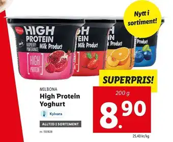 High protein yoghurt