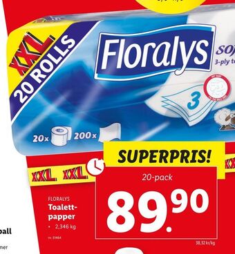 Lidl Toalettpapper erbjuda