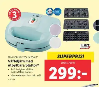 Lidl Våffeljärn med utbytbara plattor* erbjuda