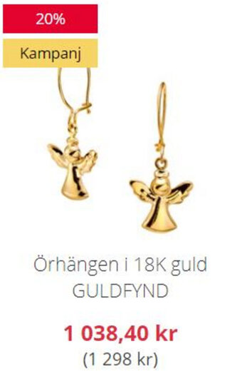 Örhängen i 18K guld GULDFYND