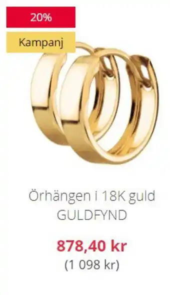 Guldfynd Örhängen i 18K guld GULDFYND erbjuda