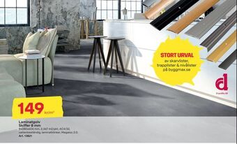 Byggmax Laminatgolv skiffer 8 mm erbjuda