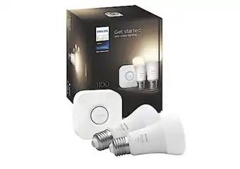 Clas Ohlson Philips hue white startpaket e27, bluetooth erbjuda